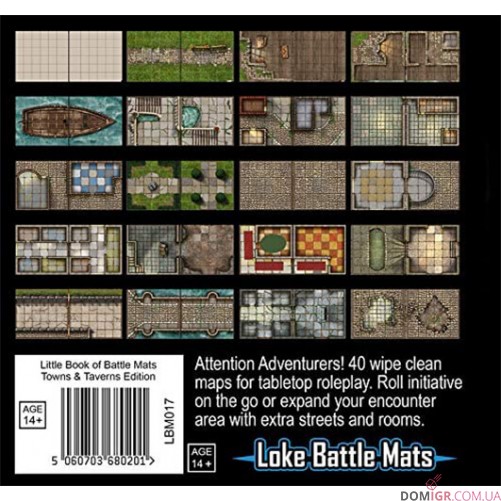 The Little Book of Battle Mats – Towns & Taverns Edition